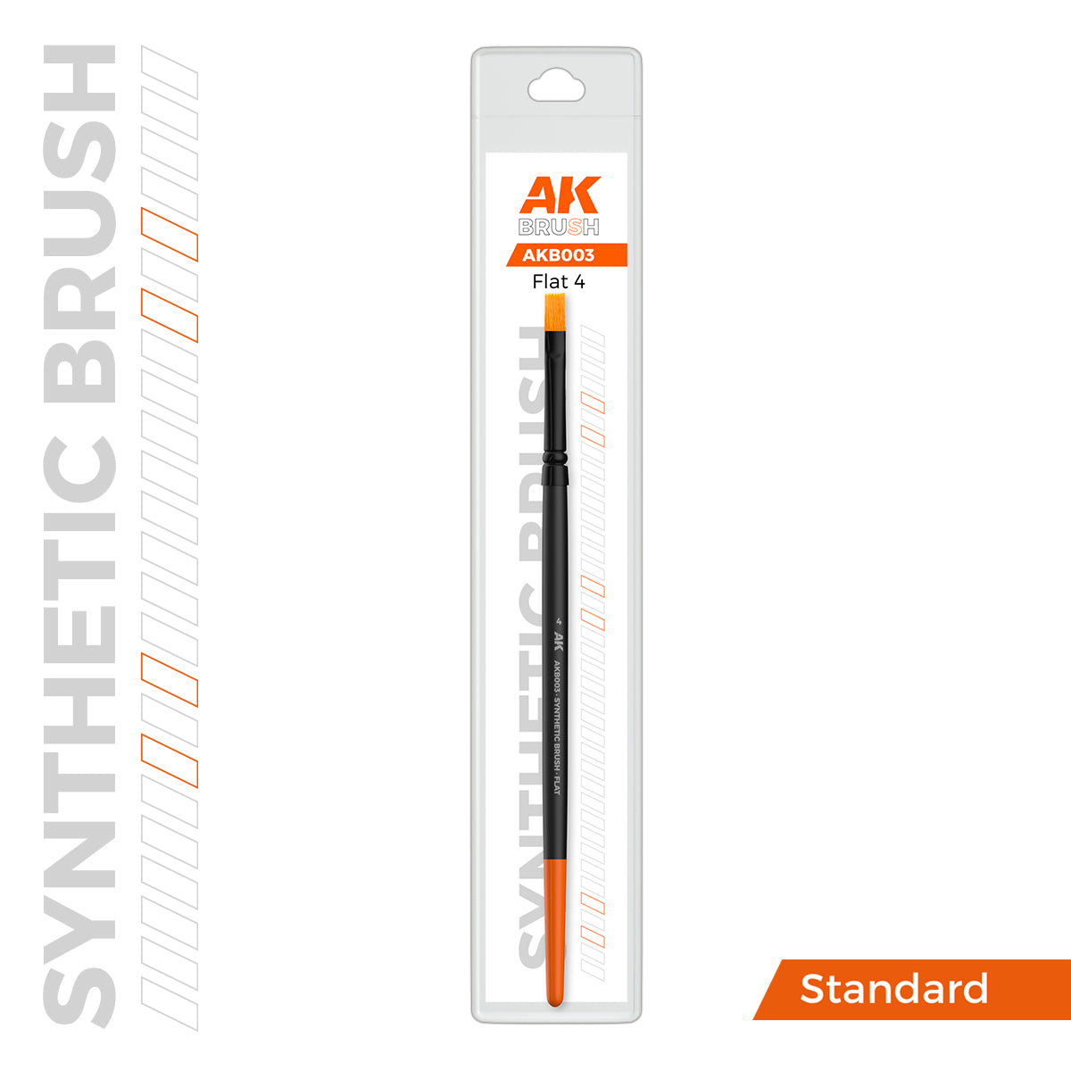 AK Synthetic Brush, Flat 4