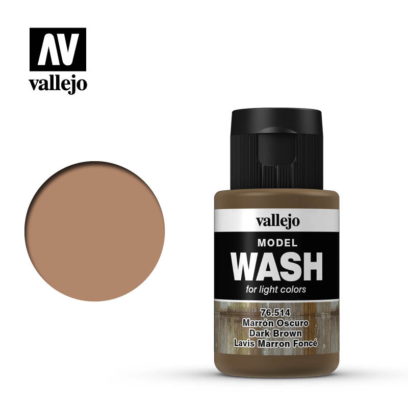 Vallejo Dark Brown Wash (35ml)