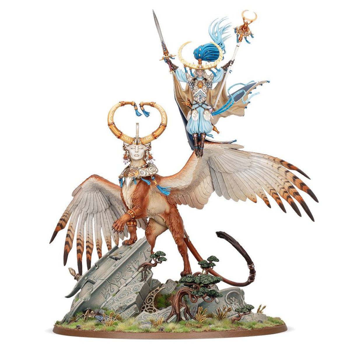 Age of Sigmar: Lumineth Realm-Lords - Archmage Teclis and Celennar, Spirit of Hysh
