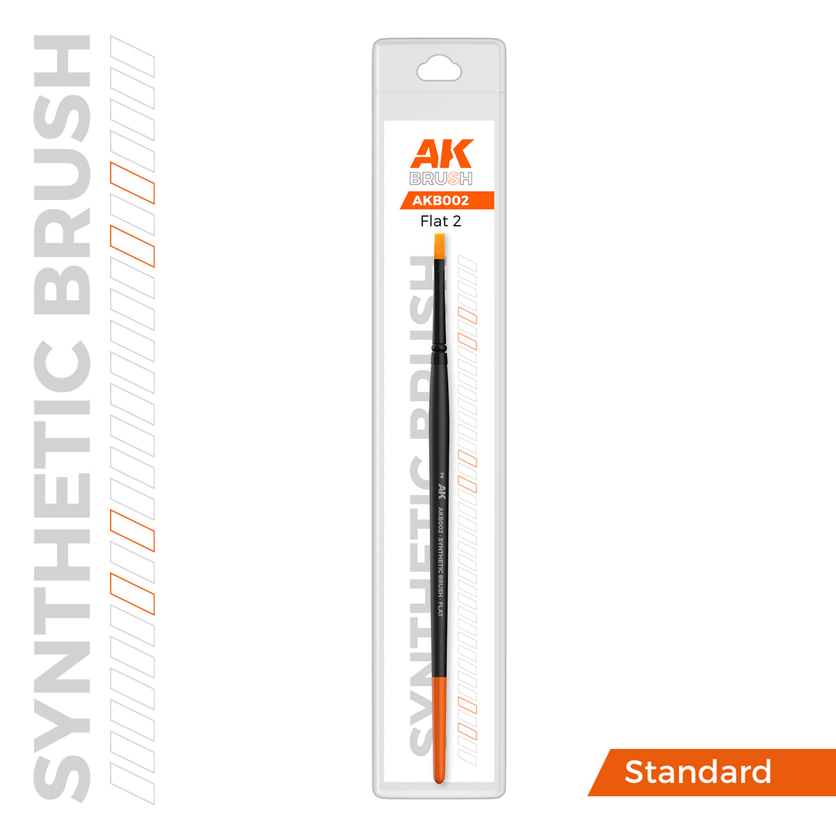 AK Synthetic Brush, Flat 2