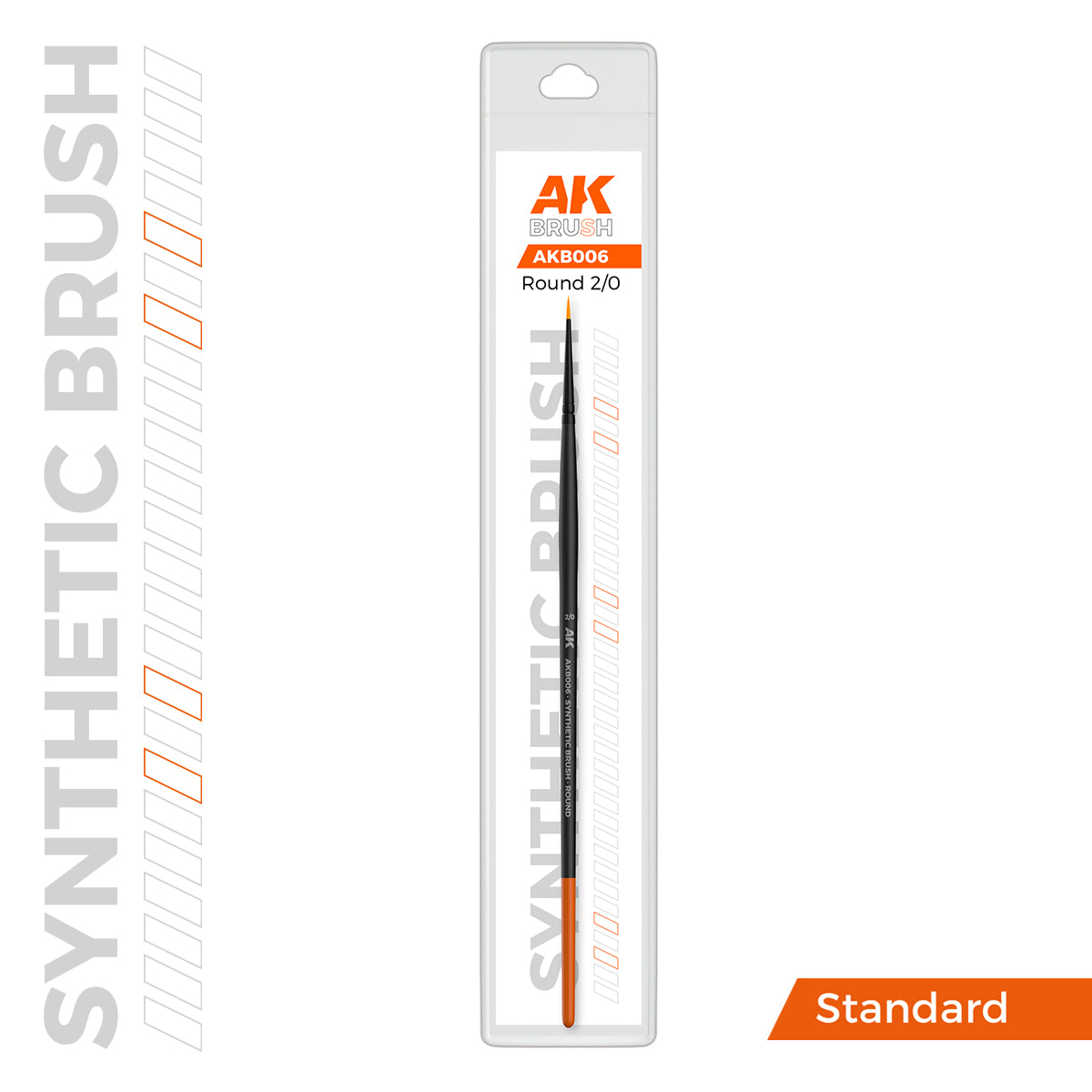 AK Synthetic Brush, Round 2/0