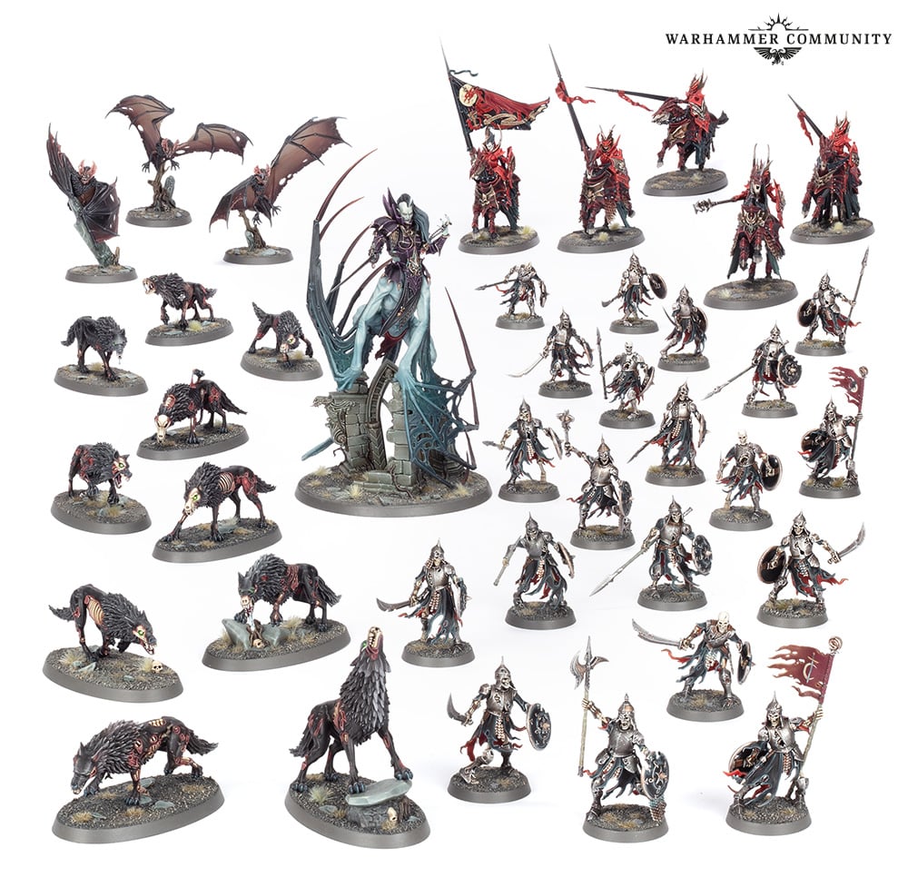 Warhammer Age of Sigmar Holiday Army Box 2023: Soulblight Gravelords -  Vengorian Court