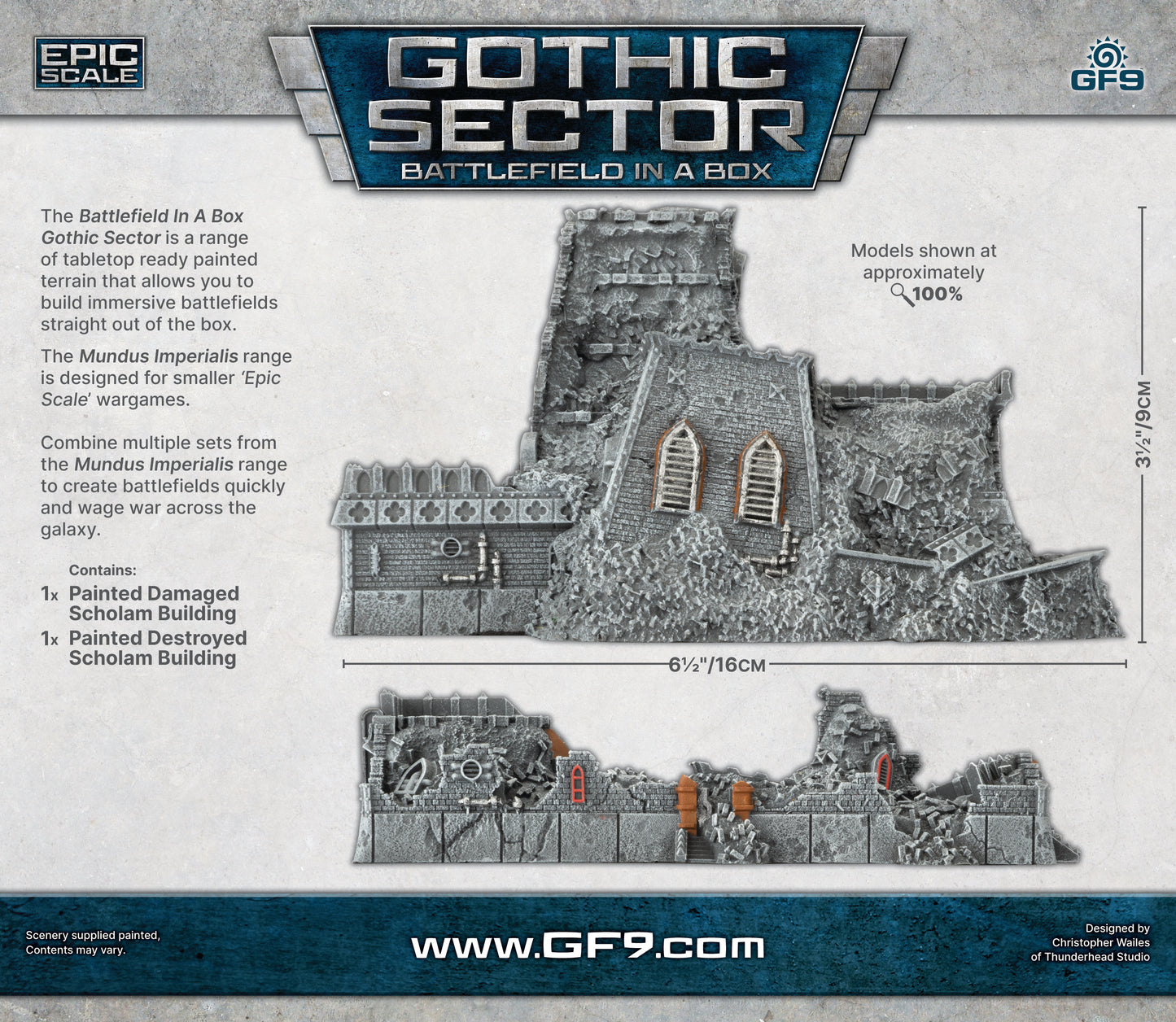 Battlefield in a Box: Mundus Imperialis - Destroyed Scholam