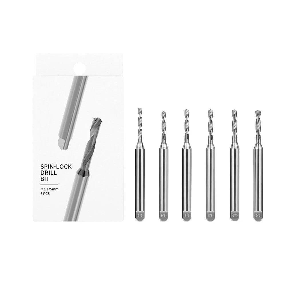 DSPIAE XDB-S02 Spin-Lock Drill Bit - Set 02 (Mobius & Orbit compatible)