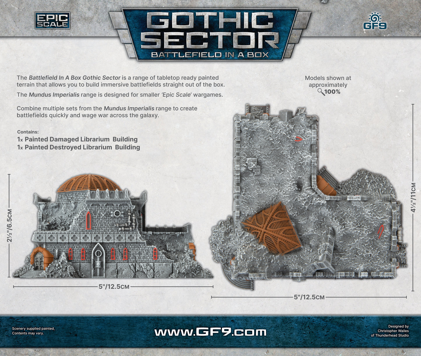 Battlefield in a Box: Mundus Imperialis - Damaged & Destroyed Librarium