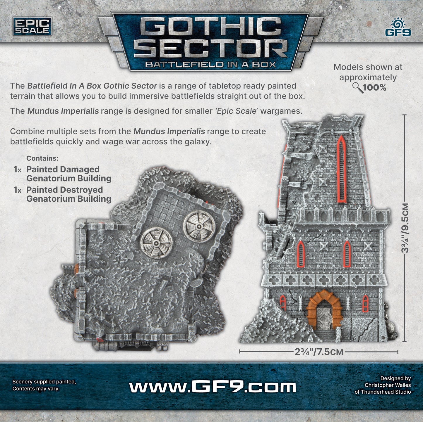 Battlefield in a Box: Mundus Imperialis - Damaged & Destroyed Genatorum