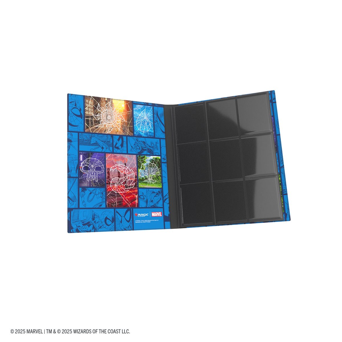 活页夹:12 袋(侧载)组合 - 黑色