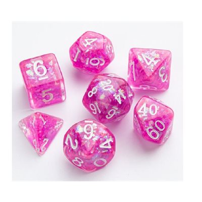 Candy-like Series: Raspberry RPG Dice Set (7pcs)