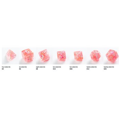 Candy-like Series: Peach RPG Dice Set (7pcs) (Damaged Packaging)