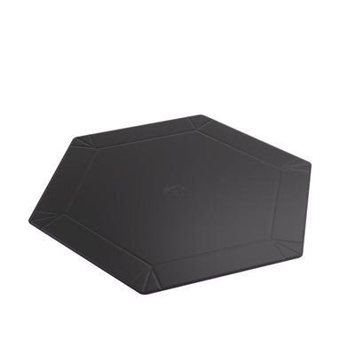 Magnetic Hexagonal Dice Tray (Black / Purple)
