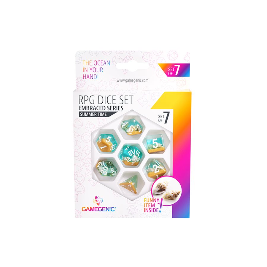 RPG DICE SET (SET OF 7) Embraced Series: Summer Time