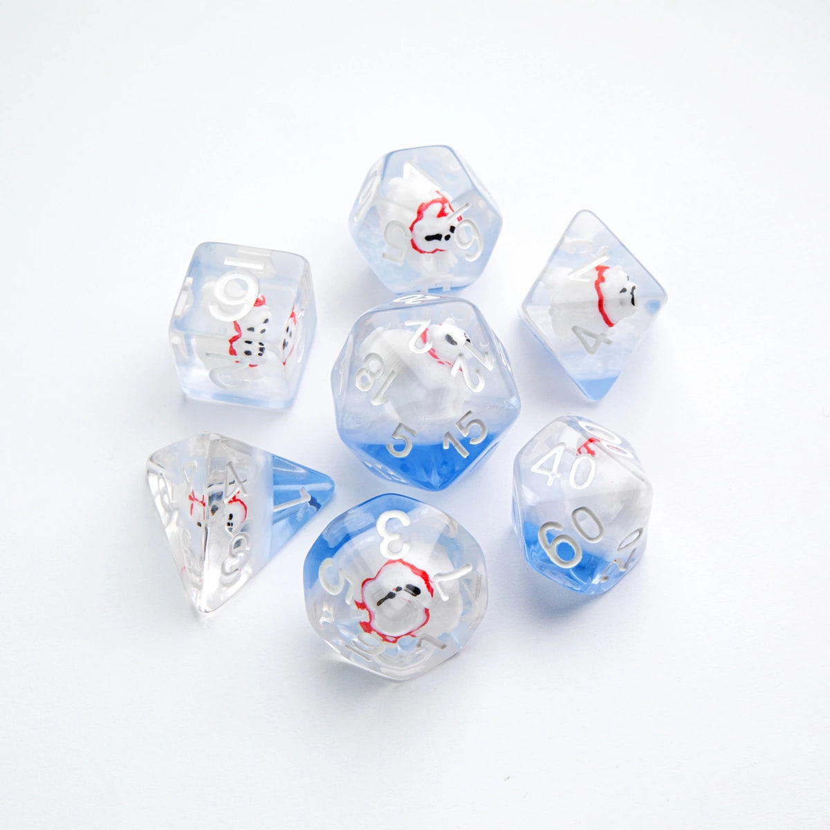 RPG DICE SET (SET OF 7) Embraced Series: Polar Bear