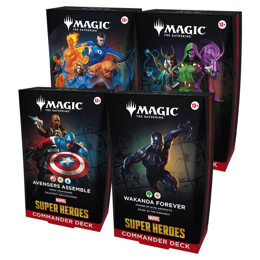 MTG: Marvel Super Heroes Commander Decks, Set of 4