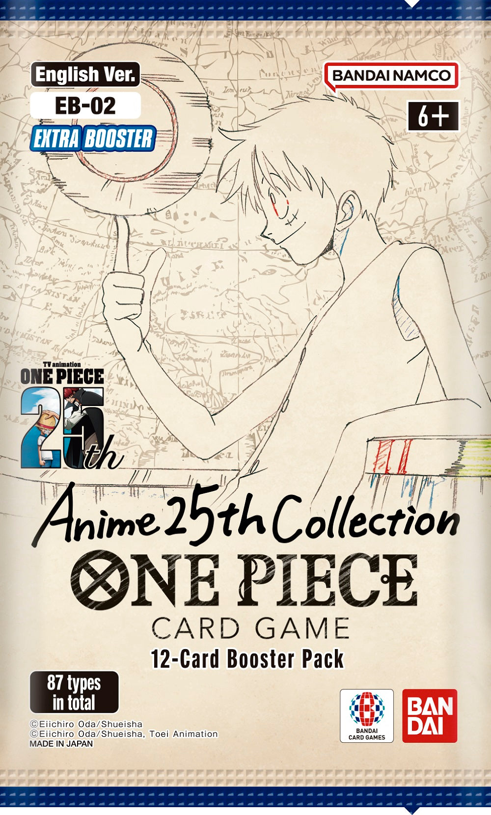 One Piece Card Game: EB-02 Anime 25th Collection Extra Booster Pack