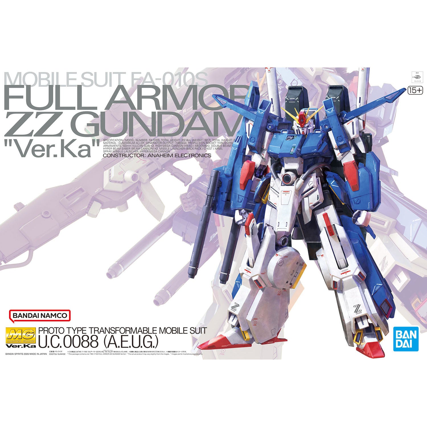 MG 1/100 Full Armor ZZ Gundam Ver. Ka – Tabletop Renaissance Games