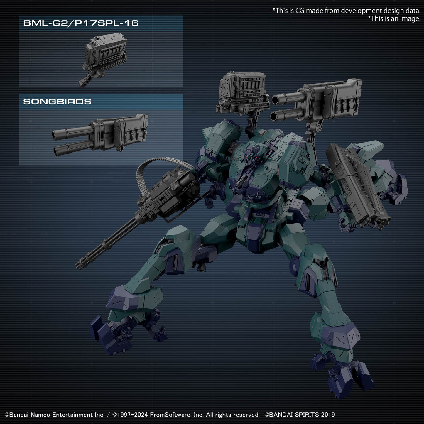 30MM 1/144 Armored Core VI Fires of Rubicon: BD-011 Melander Liger Tail