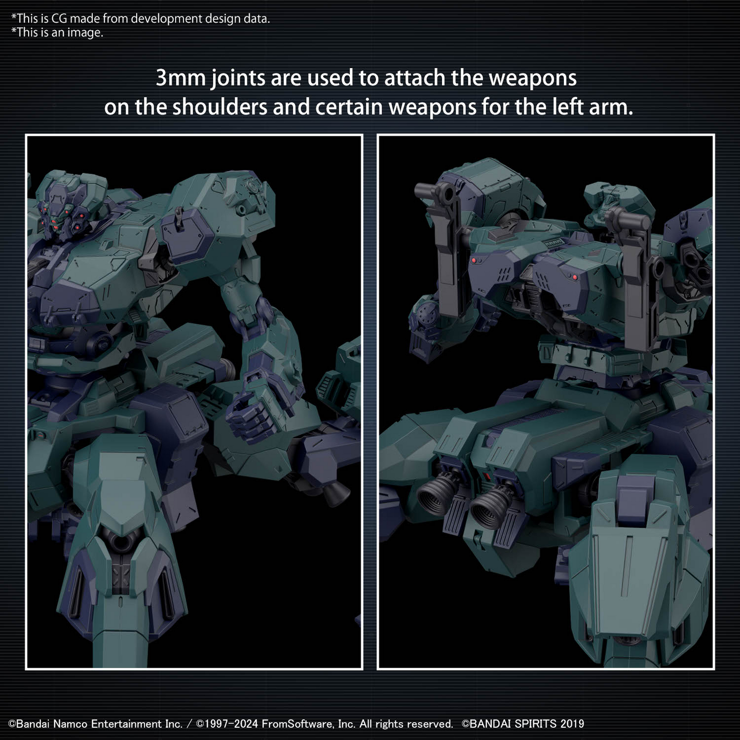 30MM 1/144 Armored Core VI Fires of Rubicon: BD-011 Melander Liger Tail