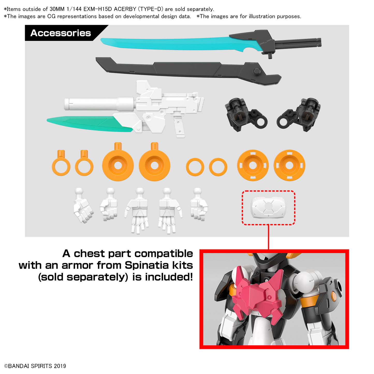 30 Minutes Missions 1/144 EXM-H15D ACERBY (TYPE-D)