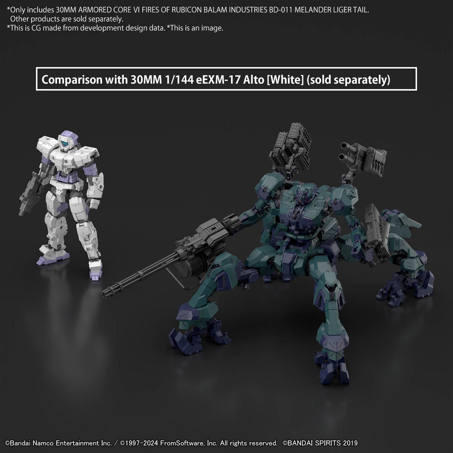 30MM 1/144 Armored Core VI Fires of Rubicon: BD-011 Melander Liger Tail