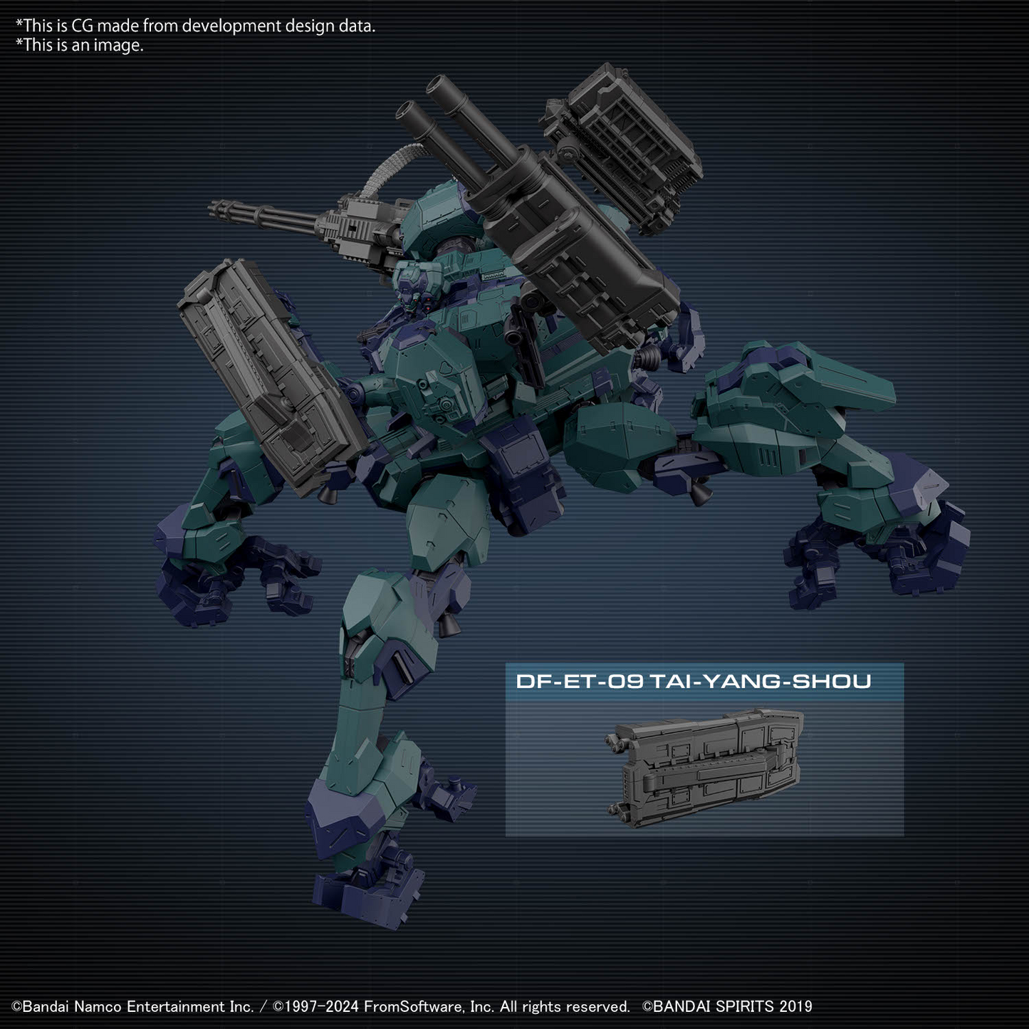 30MM 1/144 Armored Core VI Fires of Rubicon: BD-011 Melander Liger Tail