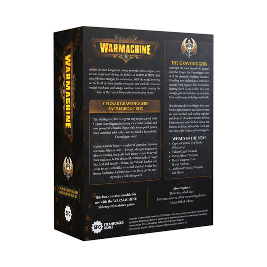 Warmachine: Cygnar - Gravediggers Battlegroup Box