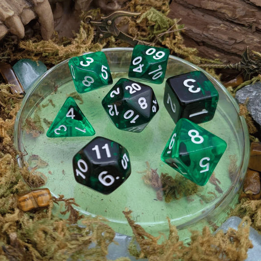 Dice Goblin: Smoke Green Dice Set