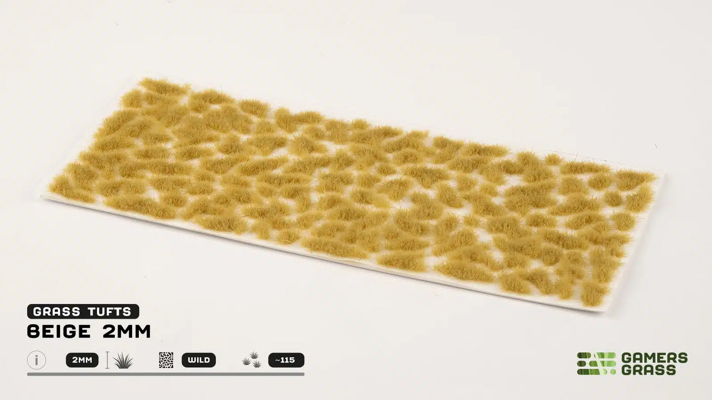 Gamers Grass Beige 2mm Tuft - Wild