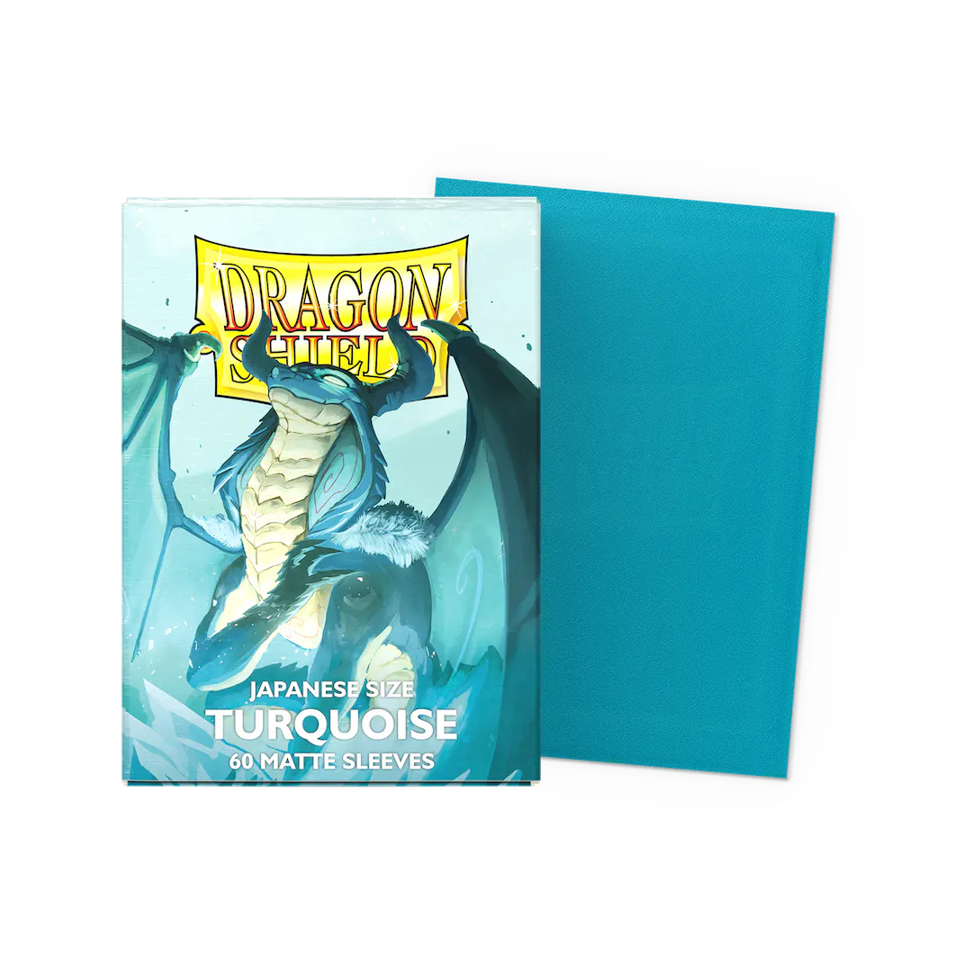 Turquoise Matte Sleeves - Japanese Size