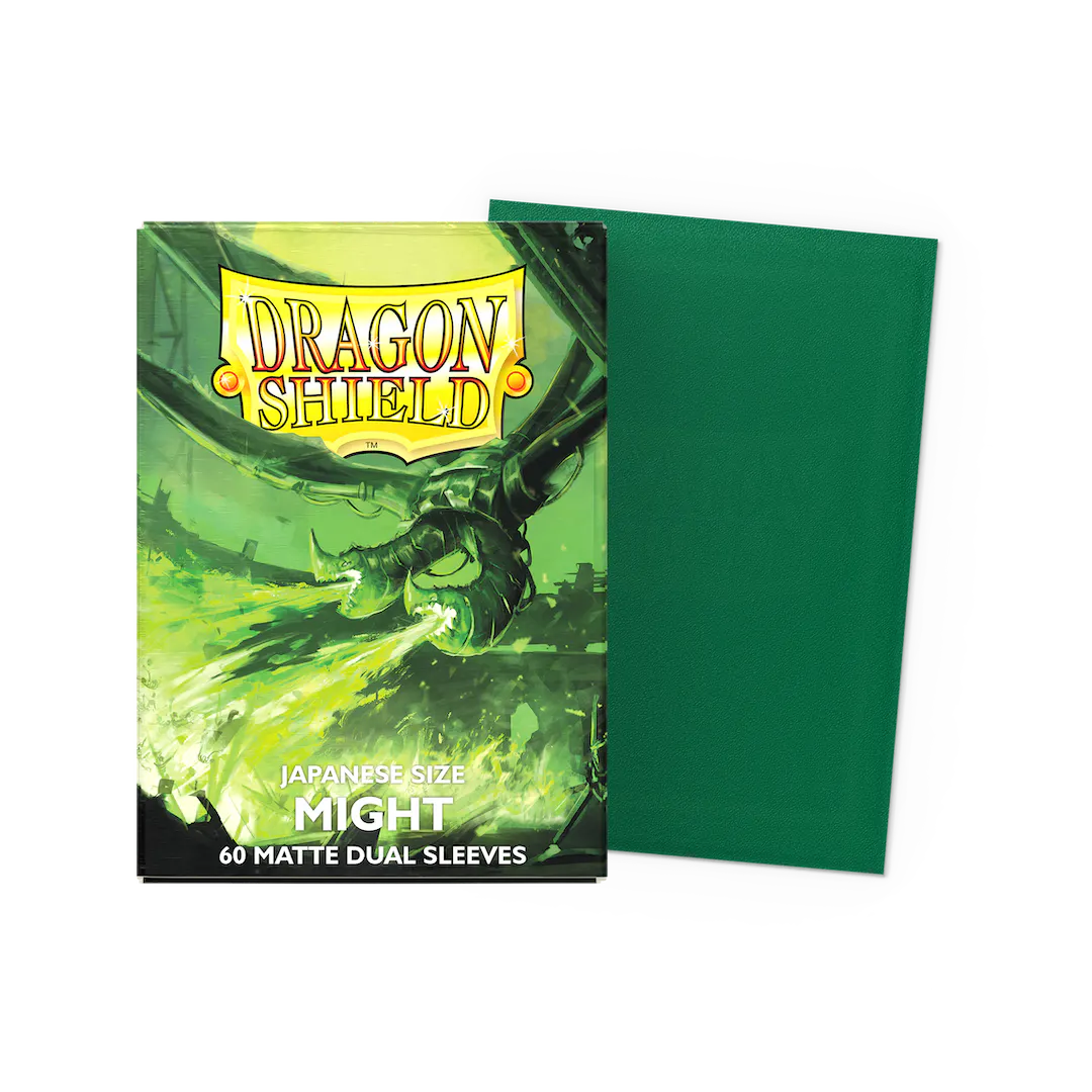 Might - Dual Matte Green Sleeves - Japanese Size