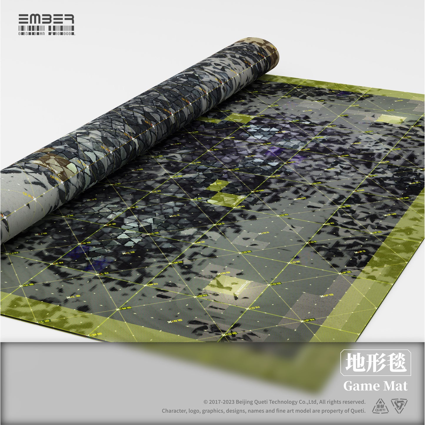 Ember: Obsidian Protocol - Game Mat (120cm x 120cm)