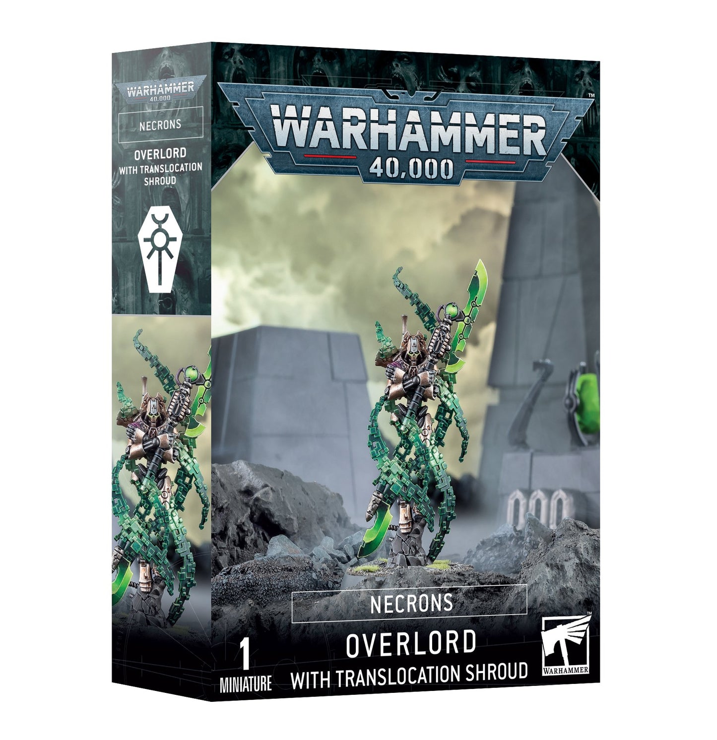 Warhammer 40000: Necron Overlord with Translocation Shroud