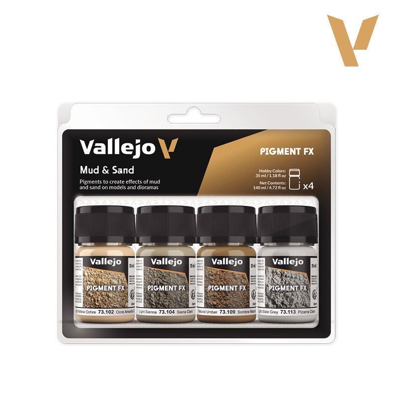 Vallejo: Pigment FX - Mud & Sand Set