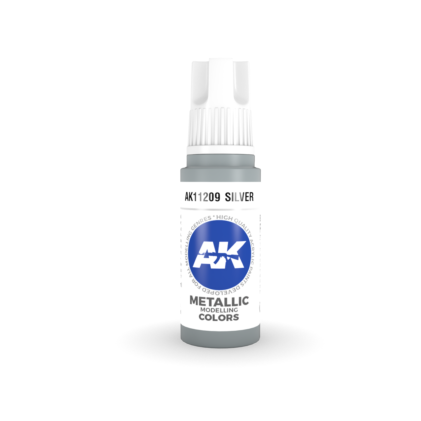 AK Interactive 第三代亚克力银 17ml