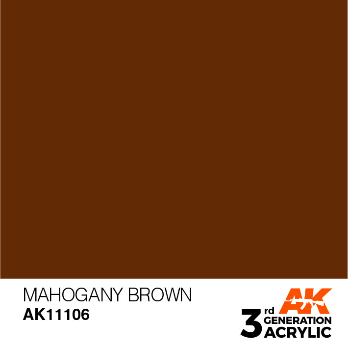 AK Interactive 3rd Gen Acrylic Mahogany Brown 17ml