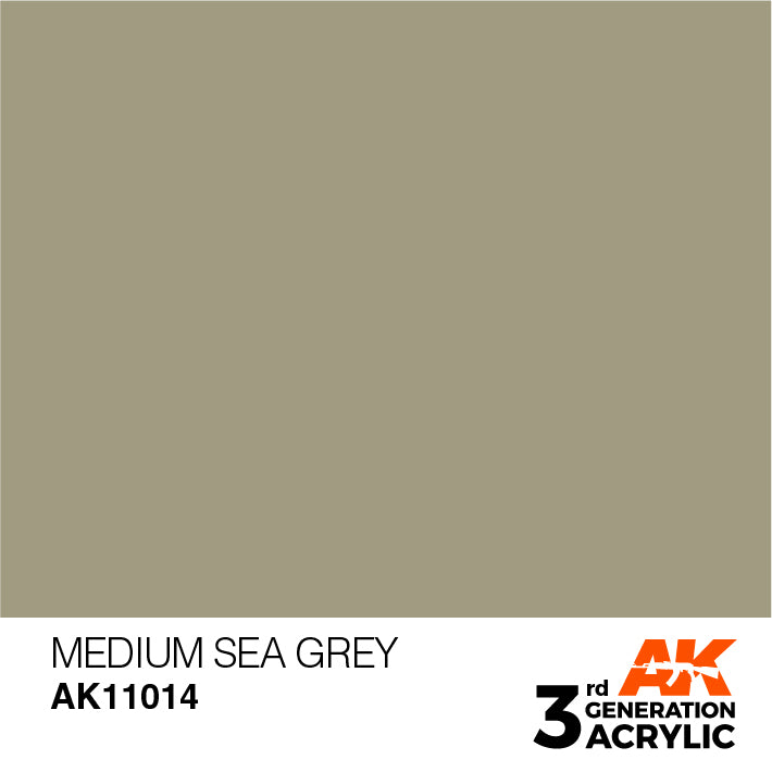 AK Interactive 3rd Gen Acrylic Medium Sea Grey 17ml