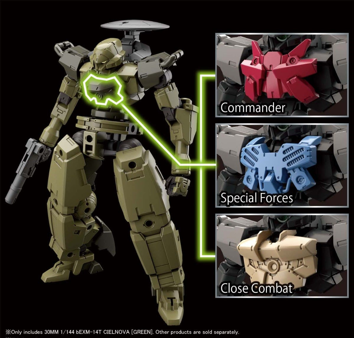 30MM 1/144 bEXM-14T Cielnova (Green)