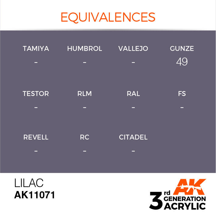 AK Interactive 3rd Gen Acrylic Lilac 17ml
