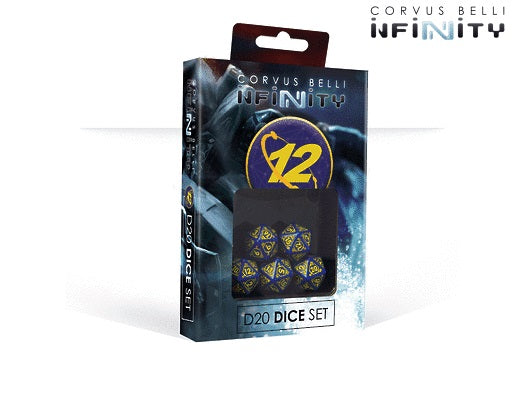 Infinity O-12 D20 Dice Set (Set of 5 D20)