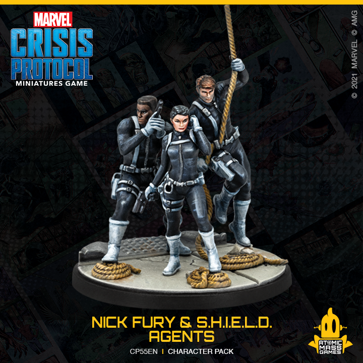 Marvel Crisis Protocol: Nick Fury & S.H.I.E.L.D. Agents Character Pack