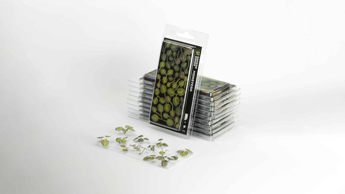 Gamers Grass Static Tuft Laser Plants - Monstera
