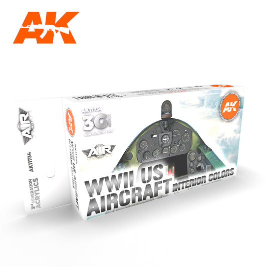 AK Interactive 3G Air - WWII US Aircraft Interior Colors Set