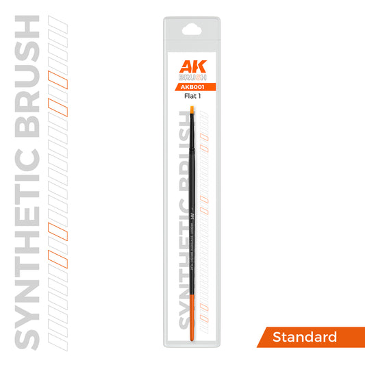 AK Synthetic Brush, Flat 1