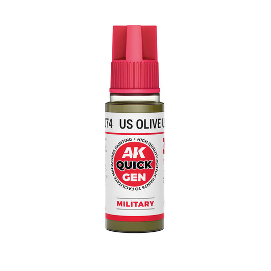 AK Interactive Quick Gen - US Olive Uniform 18ml