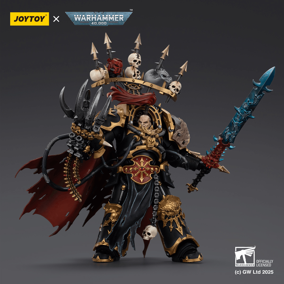 JoyToy:  Black Legion Abaddon the Despoiler with Drach'nyen and the Talon of Horus