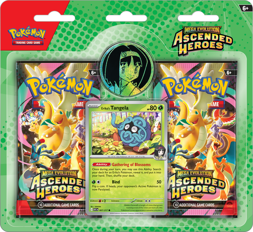 Pokémon TCG: ME2.5 Ascended Heroes  2-Pack Blister Collection - Erika/Larry