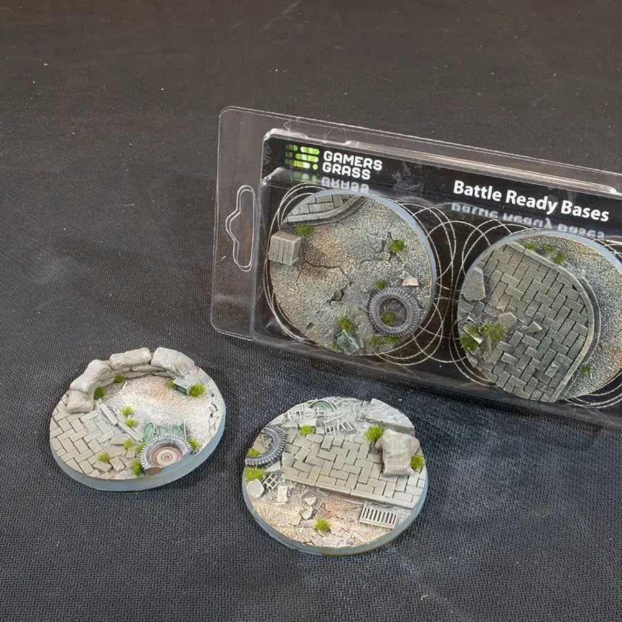 Gamers Grass Battle Ready Bases - Urban Warfare - Round 60mm (x2)