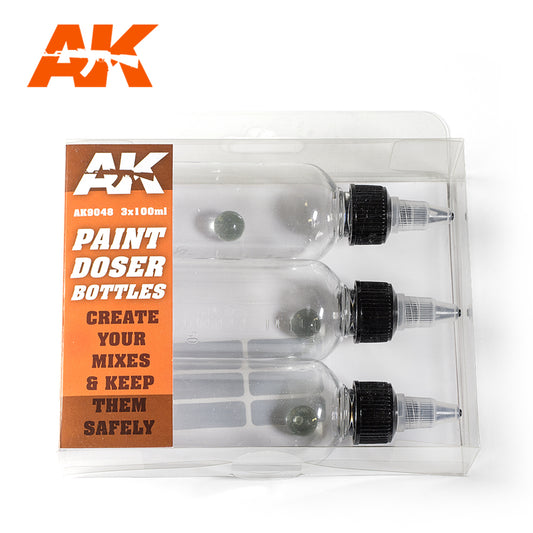 AK Interactive Paint Doser Bottles (100ml)