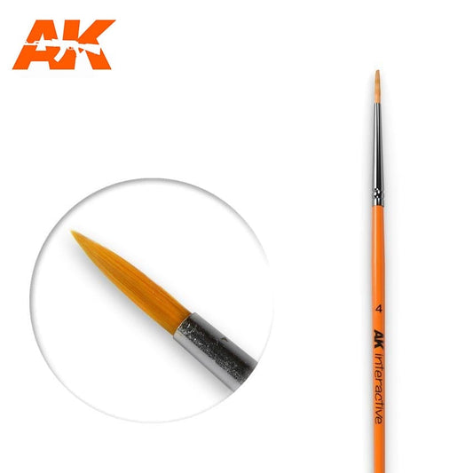 AK Round Brush No. 4 (Synthetic)