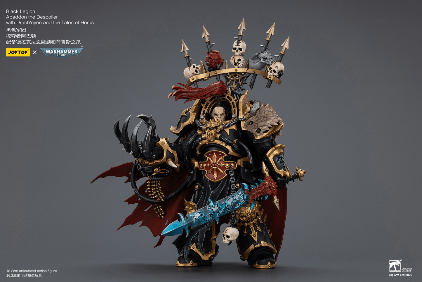 JoyToy:  Black Legion Abaddon the Despoiler with Drach'nyen and the Talon of Horus