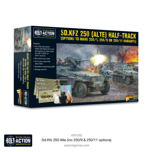Bolt Action:  Sd.Kfz 250 (Alte) Half-Track (Options For 250/1, 250/9 & 250/11 Variants)